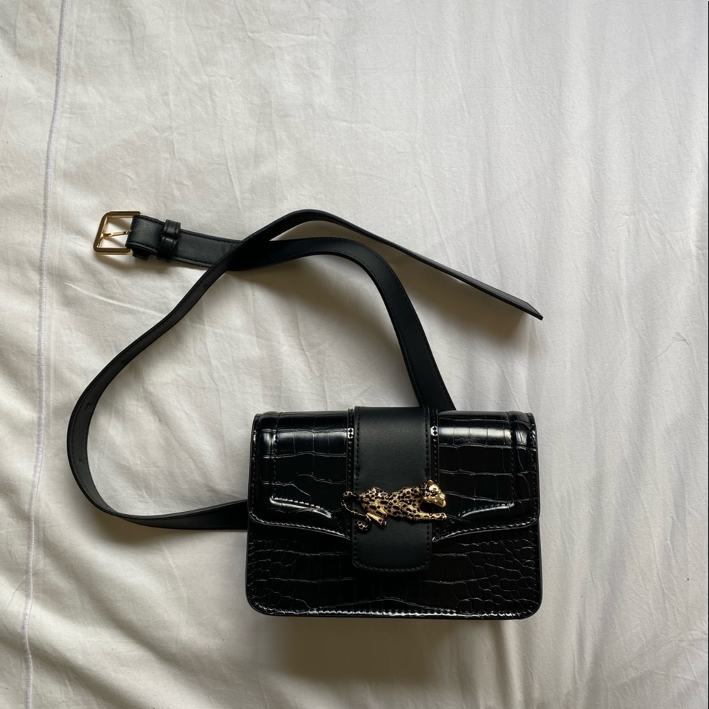 Topshop cheetah belt bag